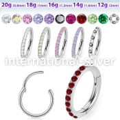 sgsh10 surgical steel segment ring cz stones