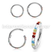 sgsh10rb steel hinged segment hoop 16g outward facing cnc