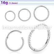 sgsh20 surgical steel hinged segment hoop twisted wire
