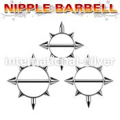 snpc straight barbells surgical steel 316l nipple