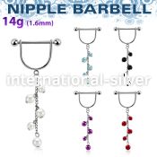 snpod11 straight barbells surgical steel 316l nipple
