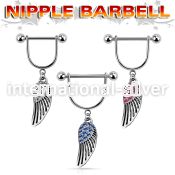 snpod18 straight barbells surgical steel 316l nipple