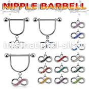 snpod19 straight barbells surgical steel 316l nipple