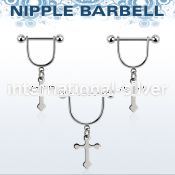snpod22 straight barbells surgical steel 316l nipple