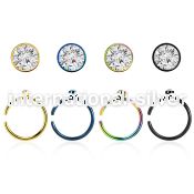 snrt2 fake illusion hoops anodized surgical steel 316l nose