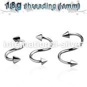 sp18cn3 spirals twisters surgical steel 316l eyebrow