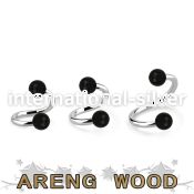 spar5 spirals twisters organic body jewelry eyebrow