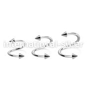 specn25 spirals twisters surgical steel 316l eyebrow