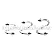 specn spirals twisters surgical steel 316l eyebrow