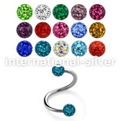 spefr3 spirals twisters surgical steel 316l eyebrow