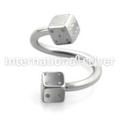 spesdi spirals twisters surgical steel 316l eyebrow