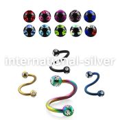 spetc3 spirals twisters anodized surgical steel 316l eyebrow