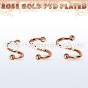 spettb25 spirals twisters anodized surgical steel 316l eyebrow