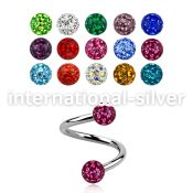 spfr4 spirals twisters surgical steel 316l labrets chin