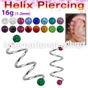 sphefr spirals twisters surgical steel 316l helix