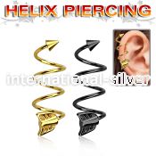 sphetaw spirals twisters anodized surgical steel 316l helix