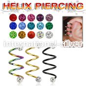 sphetfr spirals twisters anodized surgical steel 316l helix