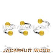 spjf5 spirals twisters organic body jewelry eyebrow