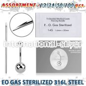 sset04 professional piercing kit steel belly bananas needles