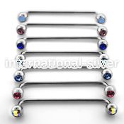 sub2c straight barbells surgical steel 316l surface piercings