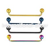 subta surface piercing anodized surgical steel 316l surface piercings
