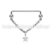 suddl5 surgical steel barbells nipple piercing