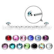 sudijf4 316l surgical steel internally threaded surface barbell