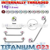 sudtaf5b straight barbells surgical steel 316l surface piercings