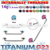 sudtaf5c straight barbells surgical steel 316l surface piercings
