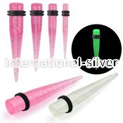 tpglr tapers acrylic body jewelry ear lobe