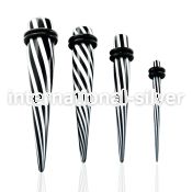 tpvf tapers acrylic body jewelry ear lobe