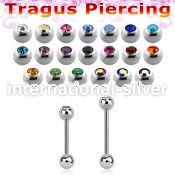 trg46 surgical steel barbells tragus piercing