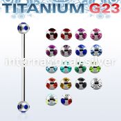 ubb5c straight barbells titanium g23 implant grade 