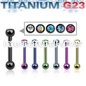 ubbert52 straight barbells anodized titanium g23 implant grade tragus