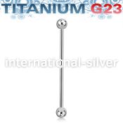 ubbinds titanium industrial barbell 4mm balls