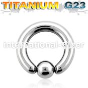 ubcr4 hoops captive rings titanium g23 implant grade ear lobe