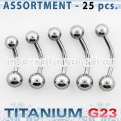 ublk195 belly rings titanium g23 implant grade belly button