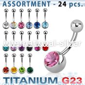 ublk20b belly rings titanium g23 implant grade belly button