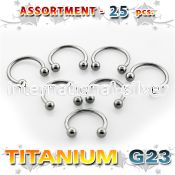 ublk22 horseshoes titanium g23 implant grade belly button