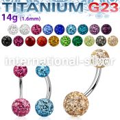 ubnfr68 belly rings titanium g23 implant grade belly button