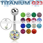 ubnfr6 belly rings titanium g23 implant grade belly button