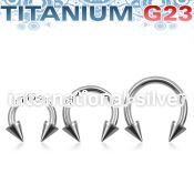 ucbcn4 titanium horseshoe 14g two 4mm cones