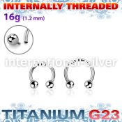 ucbebin titanium g23 horseshoe 3mm balls