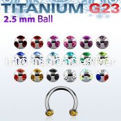 ucbemj25 horseshoes titanium g23 implant grade nose