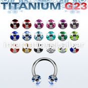 ucbjb5 surface piercing titanium g23 implant grade septum