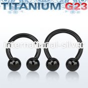 ucbrt12 horseshoes anodized titanium g23 implant grade ear lobe