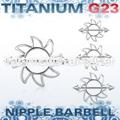 ucnp103 straight barbells titanium g23 implant grade nipple