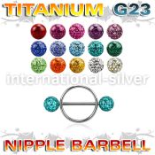 ufnpe5 straight barbells titanium g23 implant grade nipple