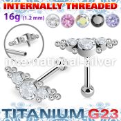uhein6 titanium barbell internal threading 3 cz