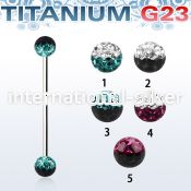 uinfr5e straight barbells titanium g23 implant grade 